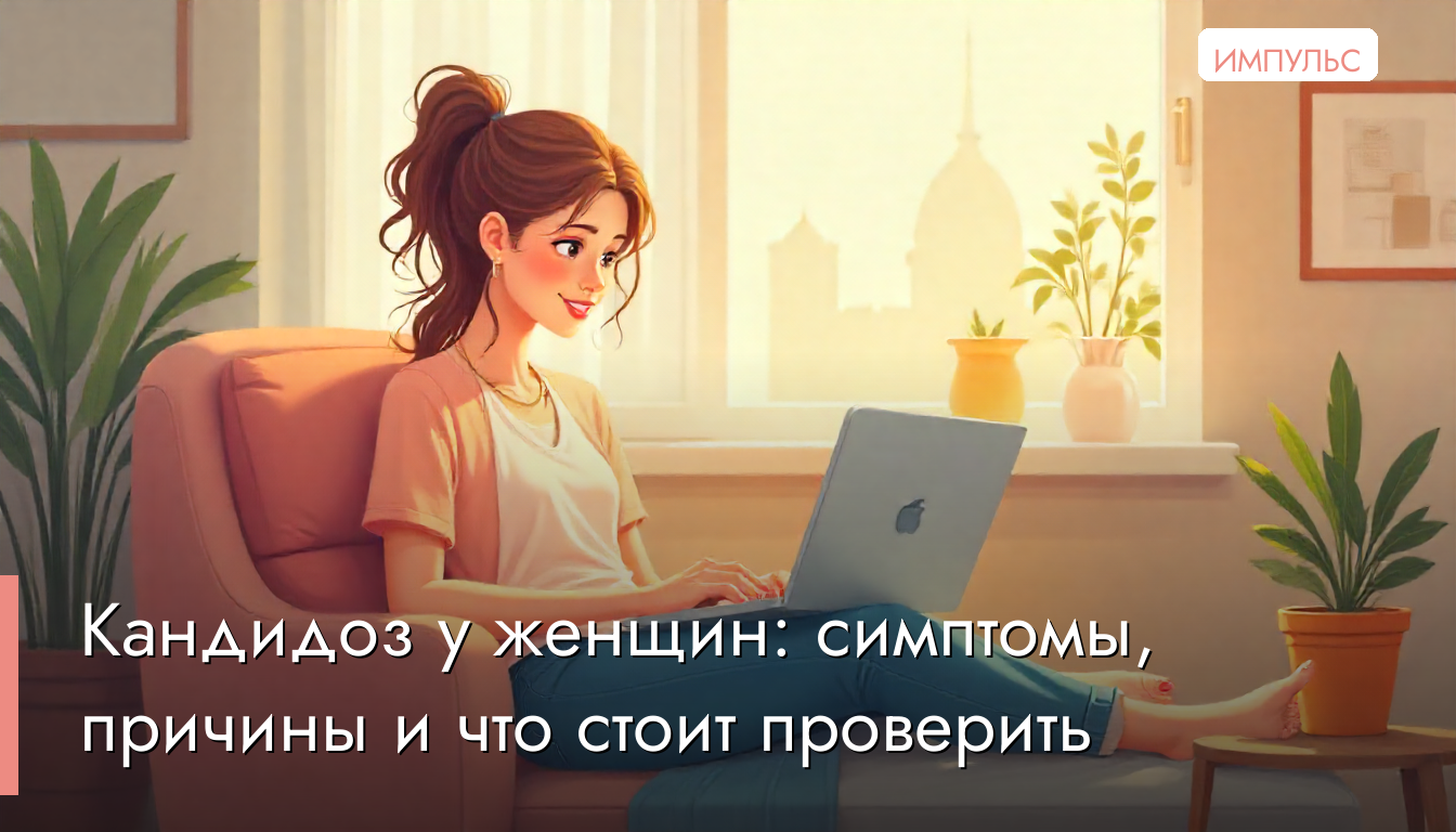 Кандидоз у женщин: симптомы, причины и что стоит проверить