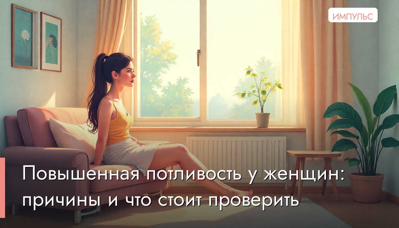 Повышенная потливость у женщин: причины и что стоит проверить