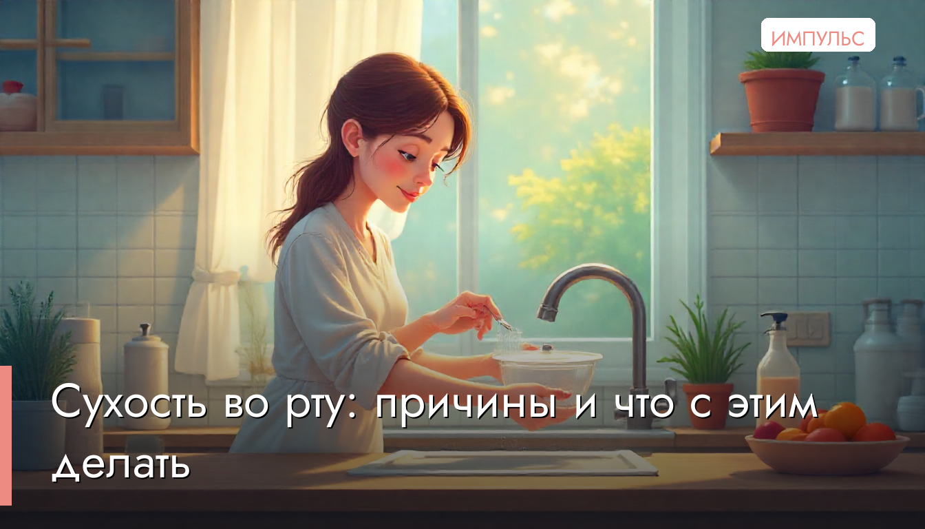 Сухость во рту: причины и что с этим делать